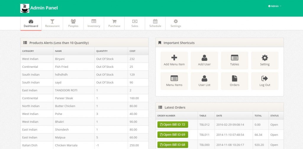 Restaurant POS Script - Restaurant POS Software Source Code